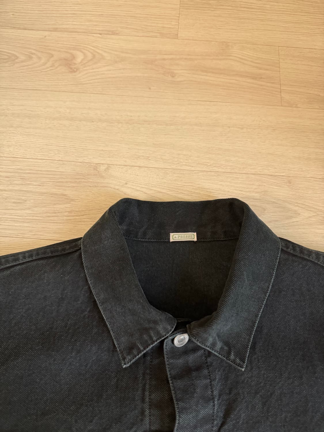 아프레쎄 25aw type2 데님자켓 블랙 46 상품이미지2