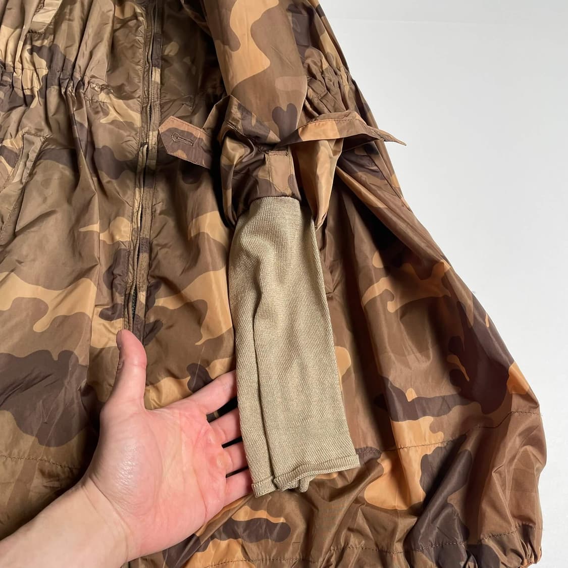 Ruzzo 셔링 밀리터리 나일론 코트 (italy)   상품이미지5