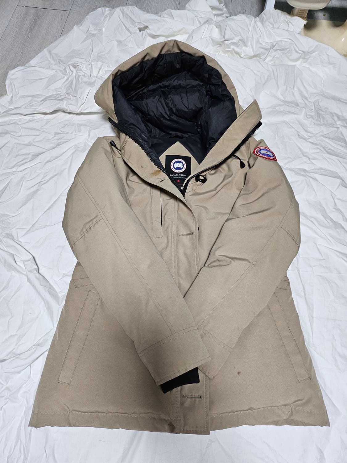 캐나다구스 덕다운 패딩 베이지 M 상품이미지1