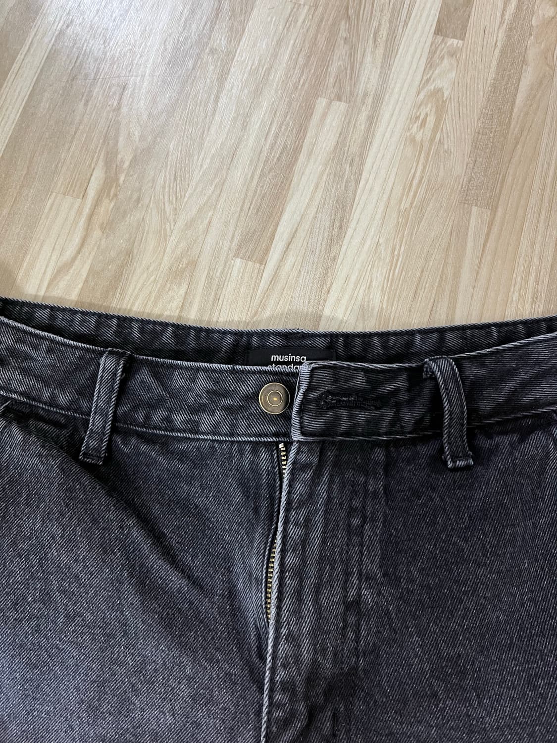 무탠다드 카펜터 데님 블랙 30 상품이미지2
