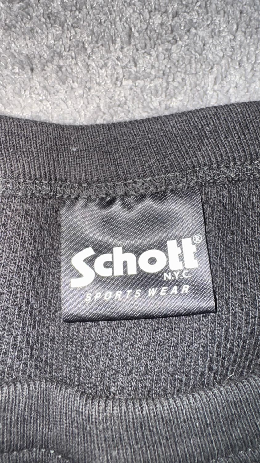 schott 저지 티셔츠 블랙 엑스라지 상품이미지1