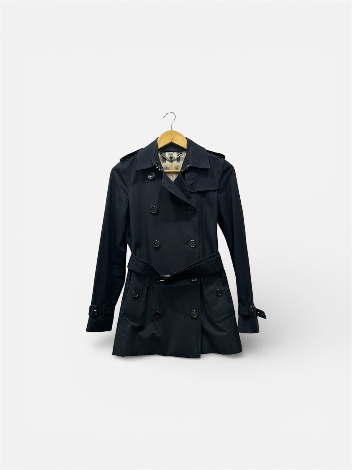버버리 헤리티지 켄싱턴 미디 트렌치코트 55 네이비 상품이미지1