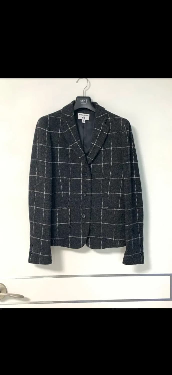 유니클로x이네스 드 라 프레상쥬 체크모직울자켓 상품이미지1