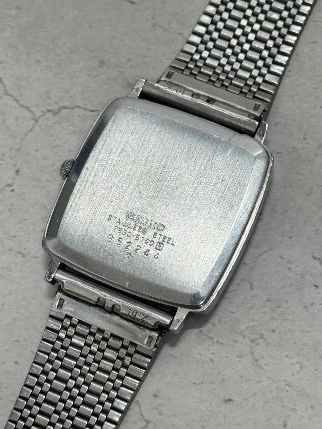 80s 빈티지 세이코 탱크 쿼츠 상품이미지7