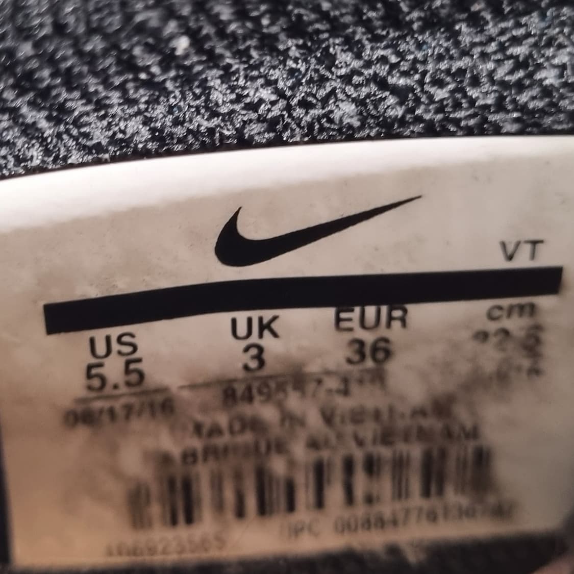 나이키 에어 베이퍼맥스 목 블랙 운동화225 상품이미지6