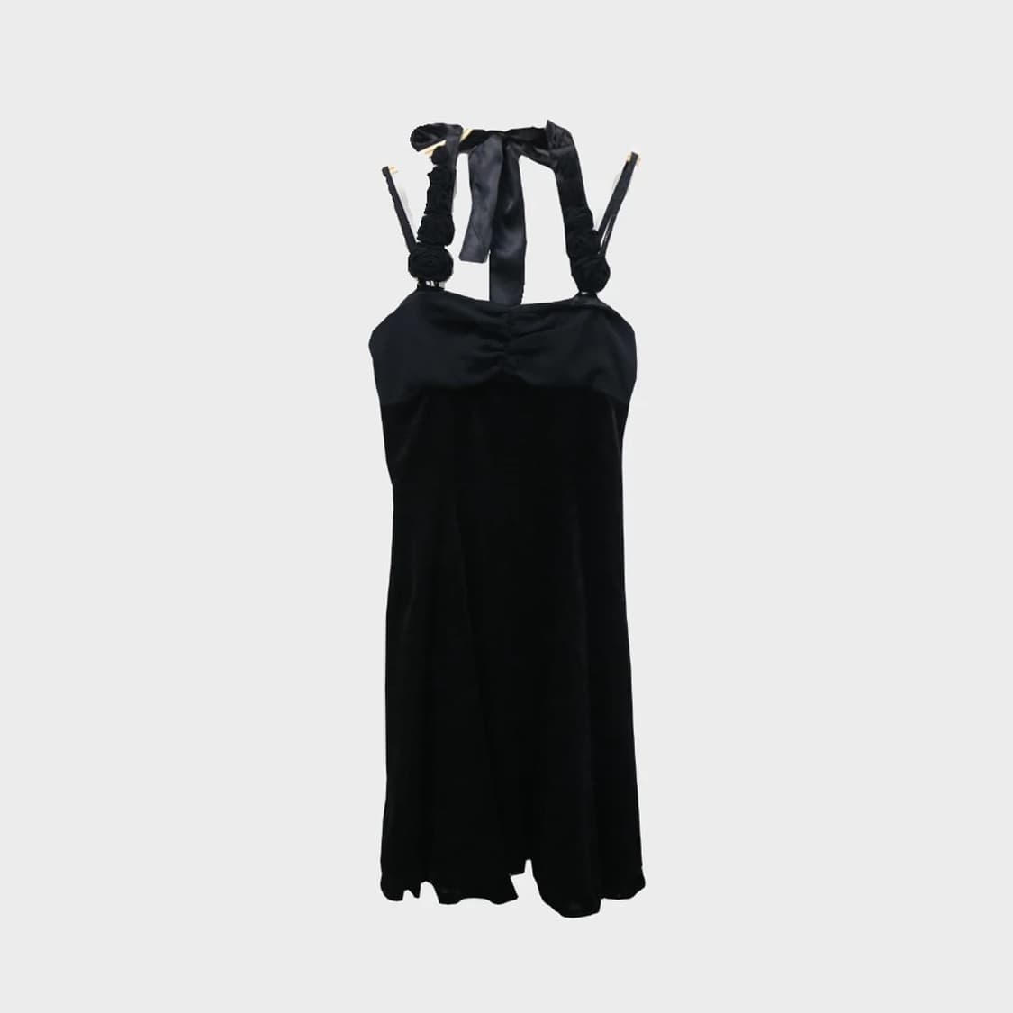 LD PRIME 홀터넥 새틴 원피스 59689 상품이미지1