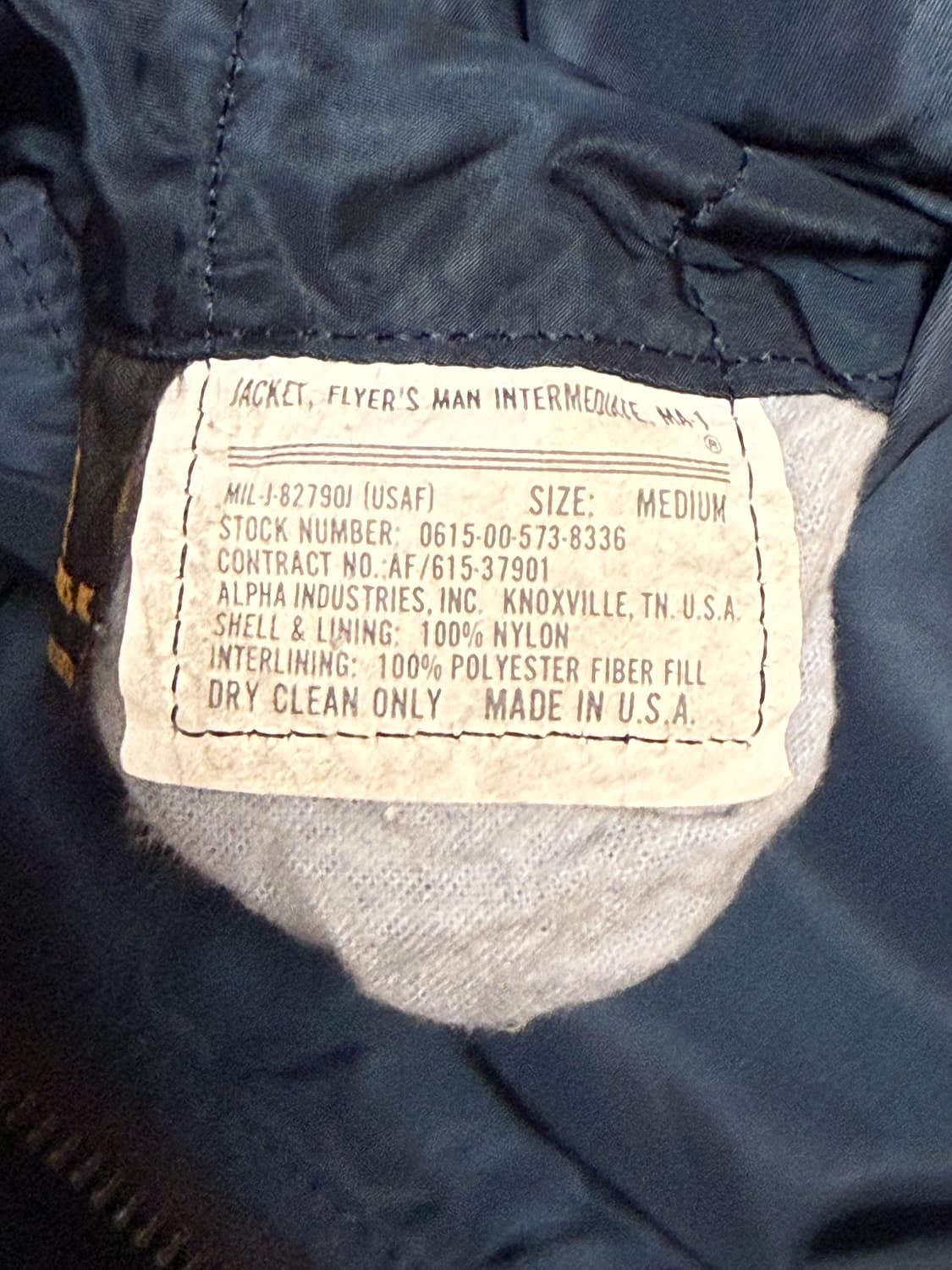 [M] 알파인더스트리 90‘s ma-1 상품이미지4