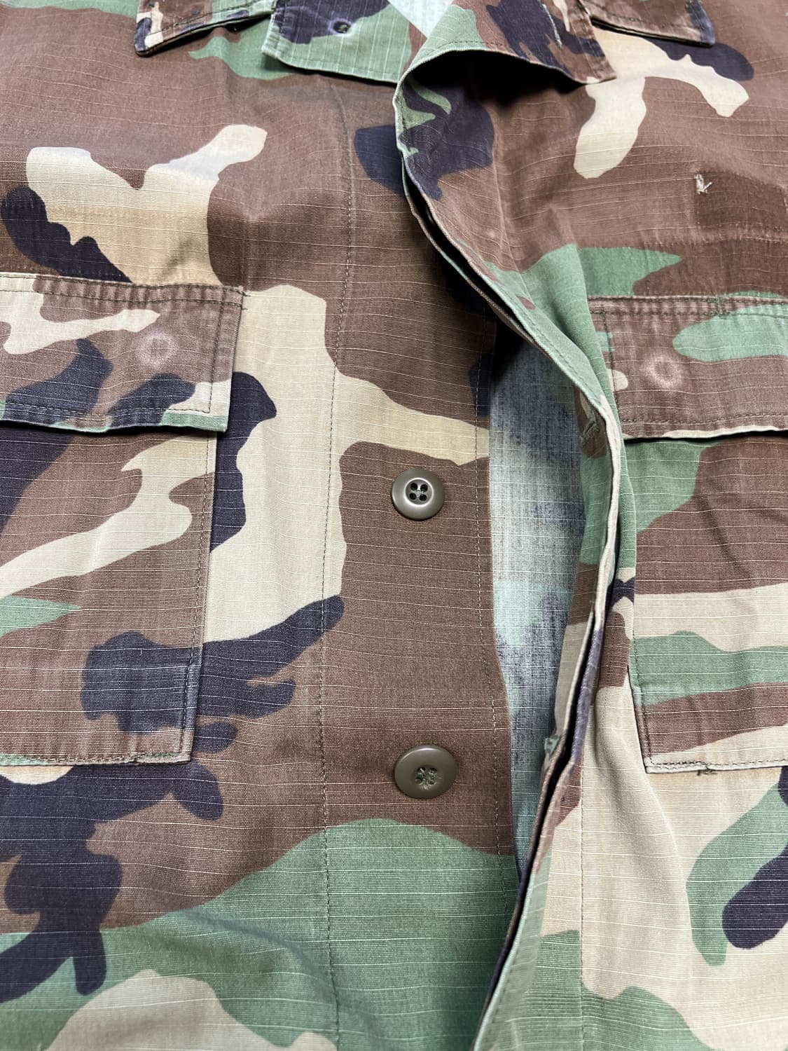 [XL] US ARMY OG 빈티지 BDU 우드랜드 자켓 상품이미지4