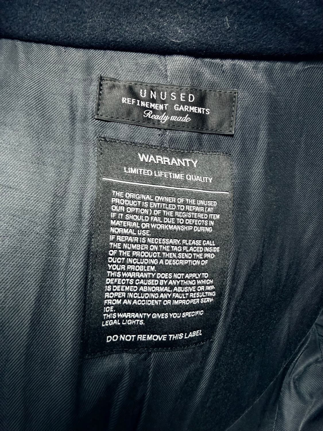 언유즈드 unused 반코트 상품이미지3