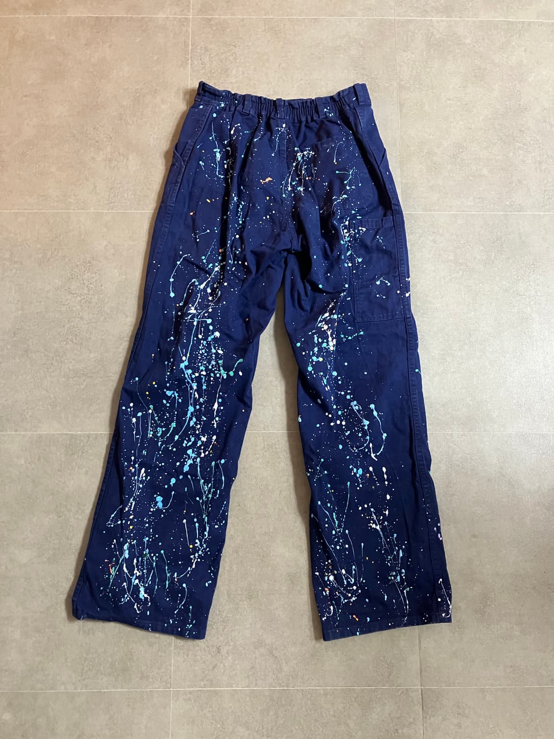 프렌치 페인팅 워크팬츠 상품이미지3