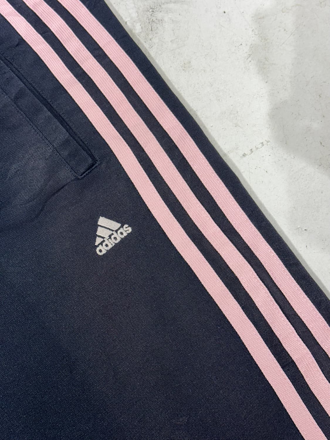  아디다스 네이비 핑크 삼선 와이드 부츠컷 추리닝 바지 트레이닝 팬츠 S 상품이미지6