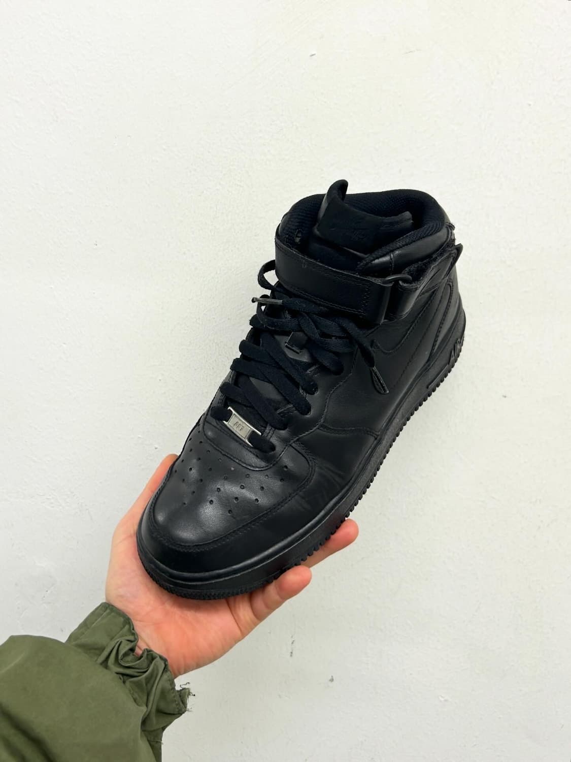 나이키 에어포스1 미드 올블랙 280 상품이미지3