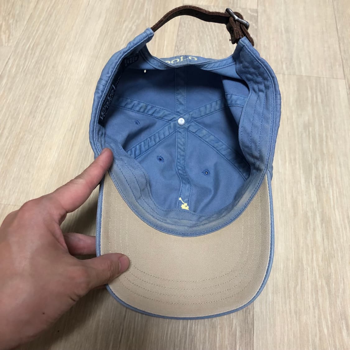 (OS) 폴로 랄프로렌 POLO 페이딩 워시드 블루 볼캡 모자 상품이미지7