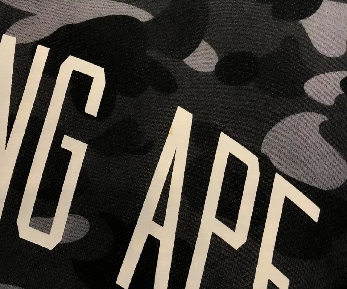 [L]베이프 흑계 카모 바시티 자켓 상품이미지3