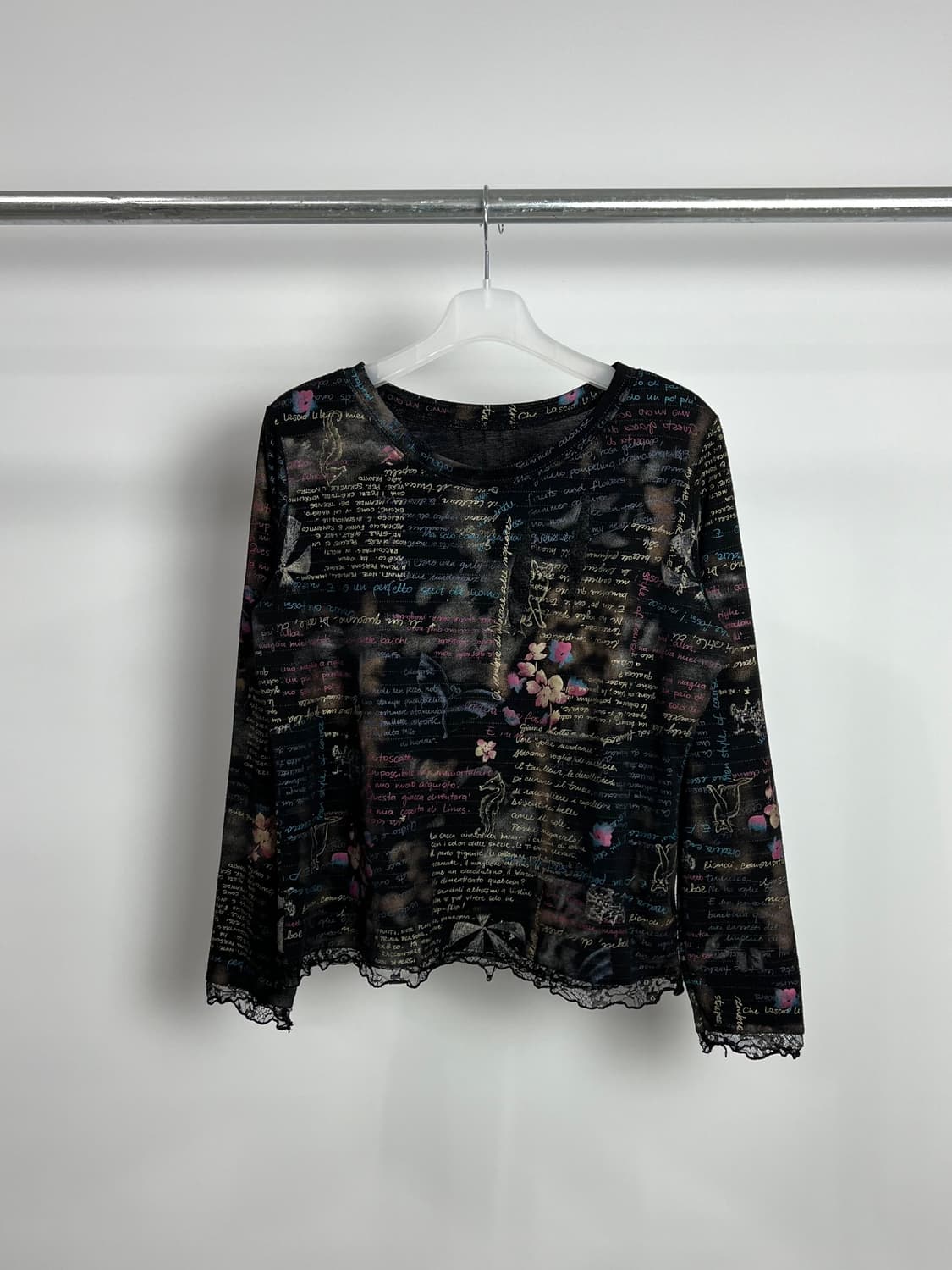 빈티지 패턴 롱 슬리브 상품이미지1