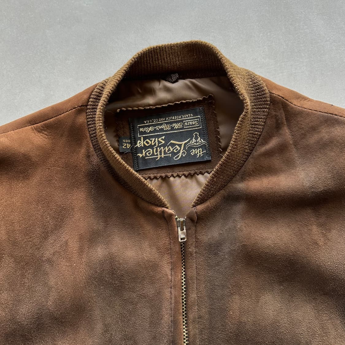 [M]Sears 시어스 70s 스웨이드 봄버 자켓 블루종 상품이미지6