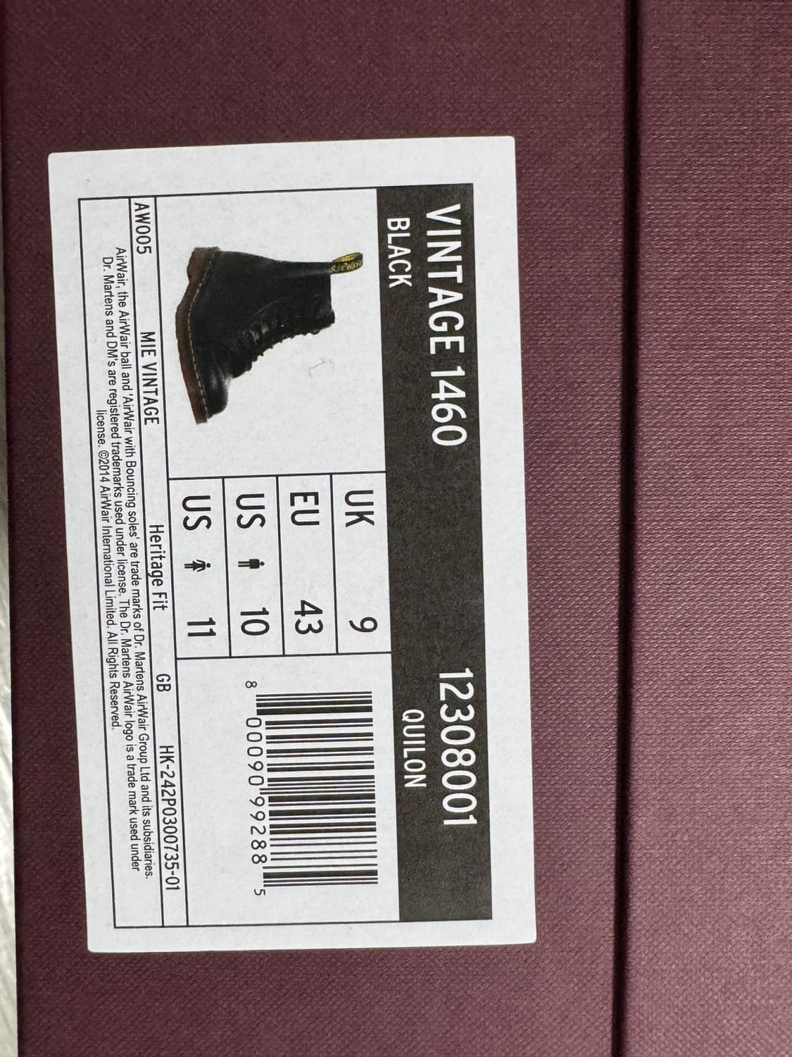 [280 1회착] 닥터마틴 1460 Mie 상품이미지8