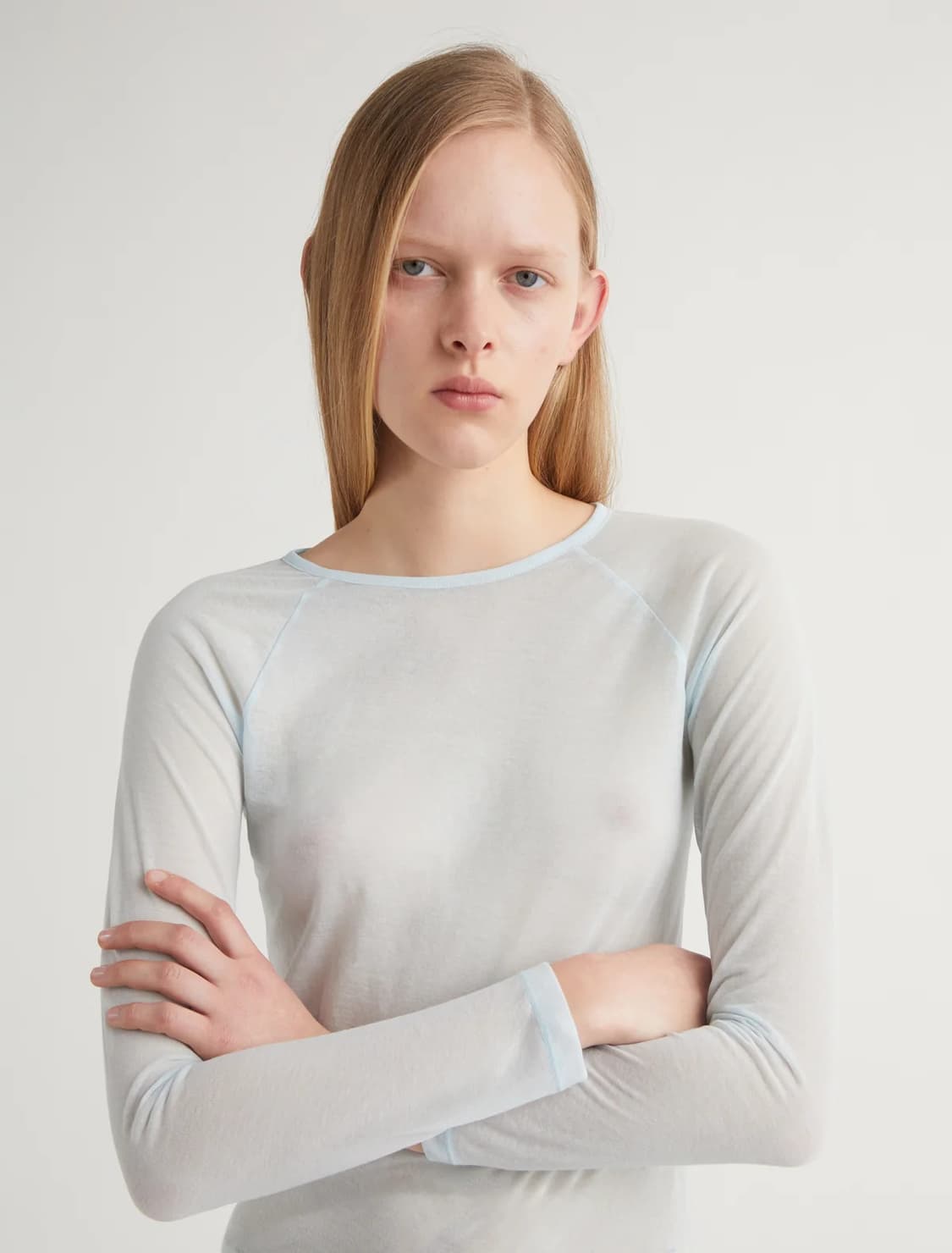 (XS,S,M)팔로마울 no.1853 hiro 롱슬리브/라이트블루 상품이미지1