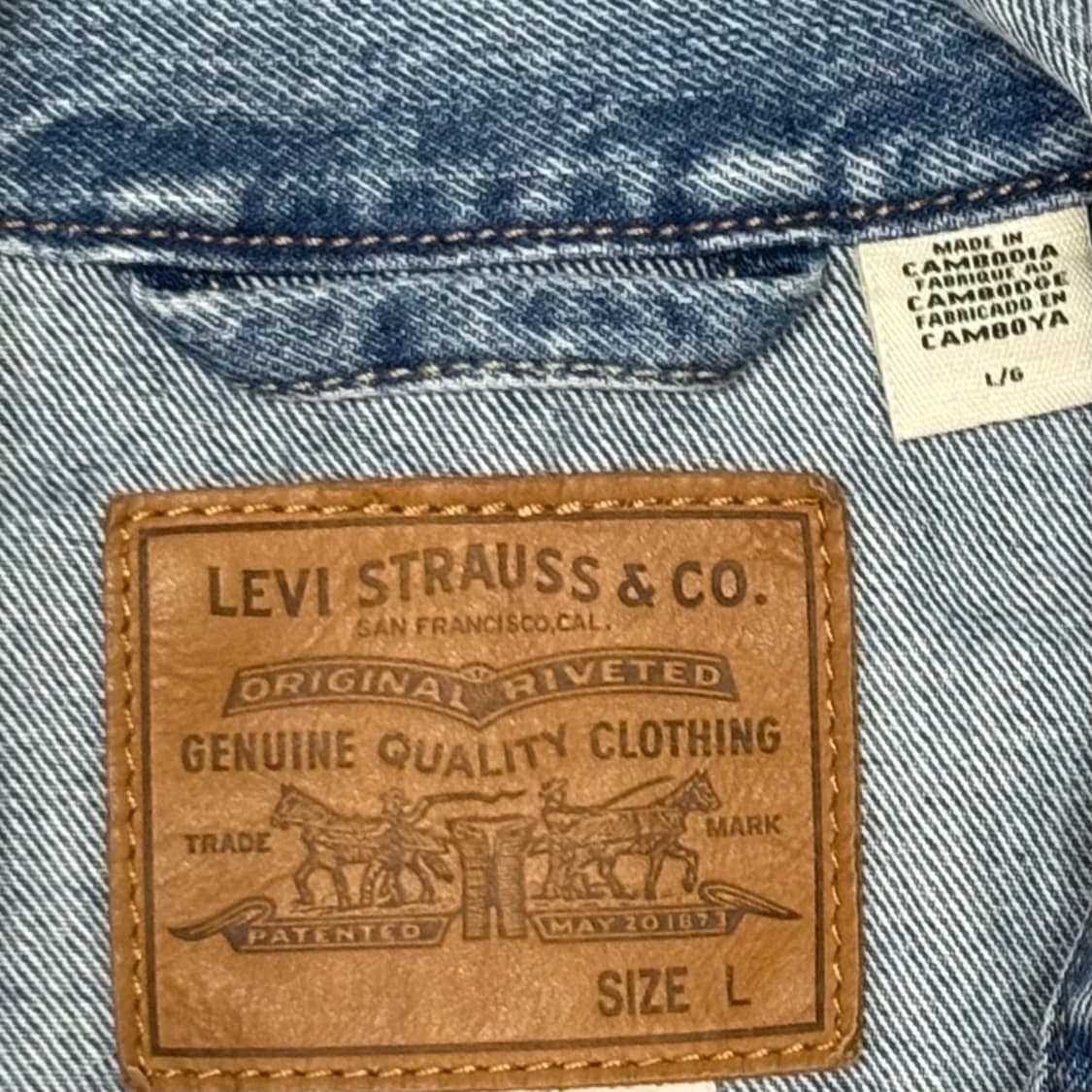 리바이스 2세대 타입2 빅E 포켓 트럭커 데님 지쟌 지잔 워싱 자켓 상품이미지4