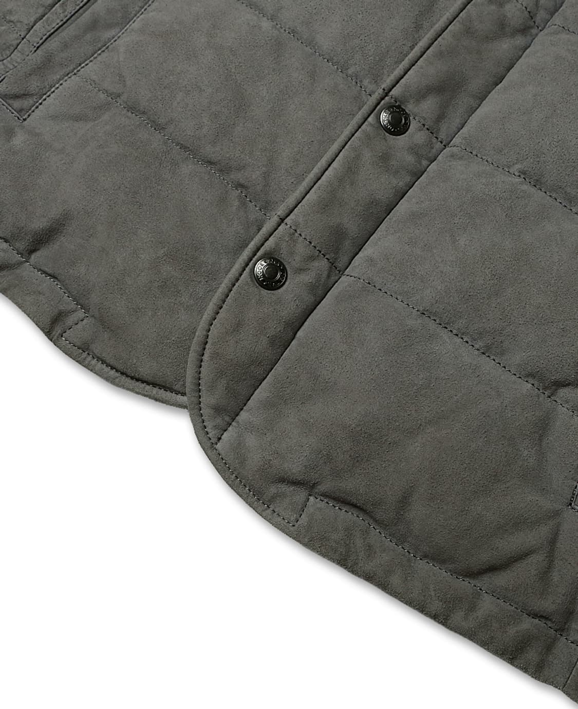 맨온더분 [Man On The Boon] 염소 스웨이드 구스 패딩 베스트 상품이미지5