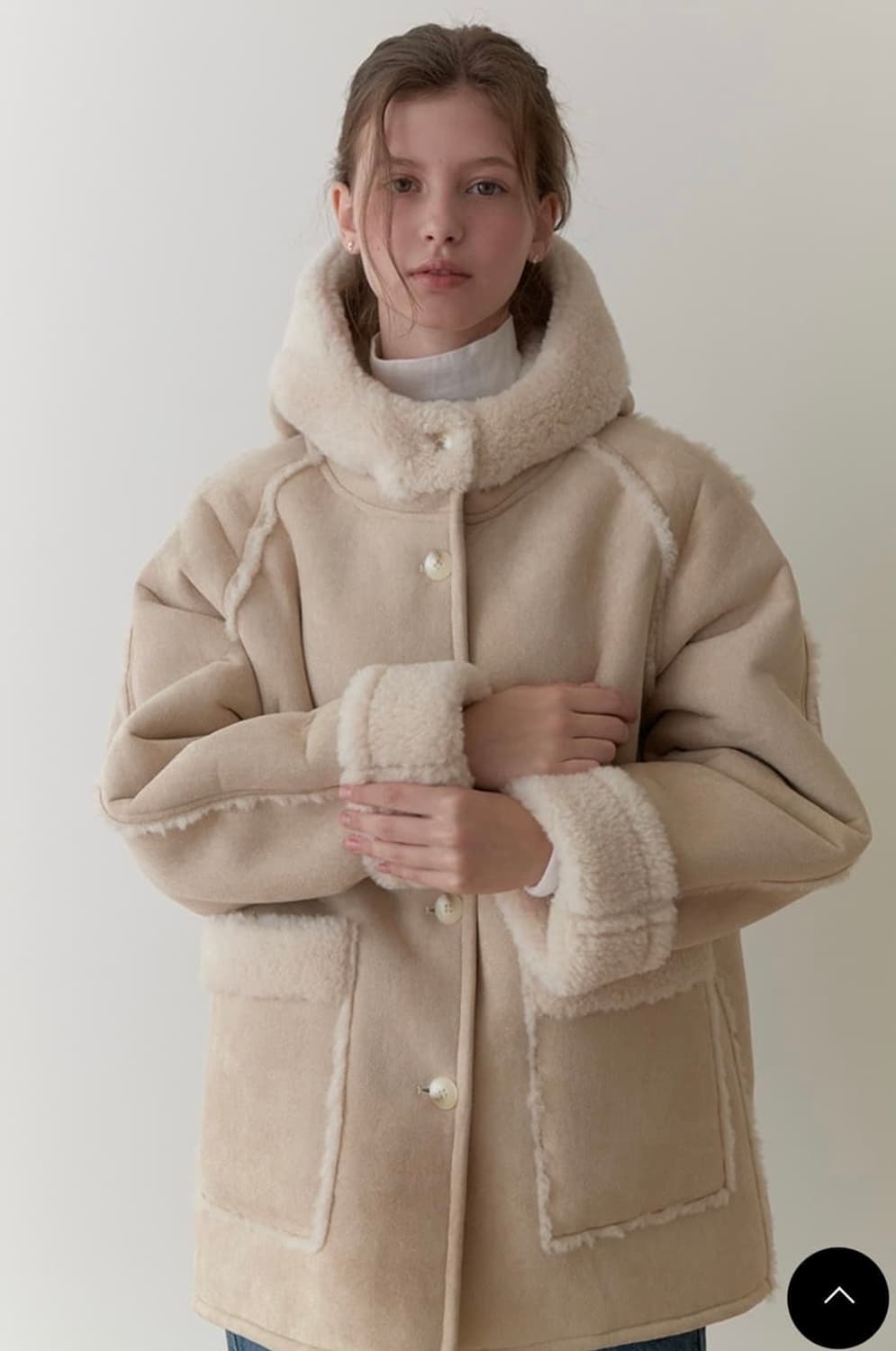 리엘 리버시블 무스탕 상품이미지1