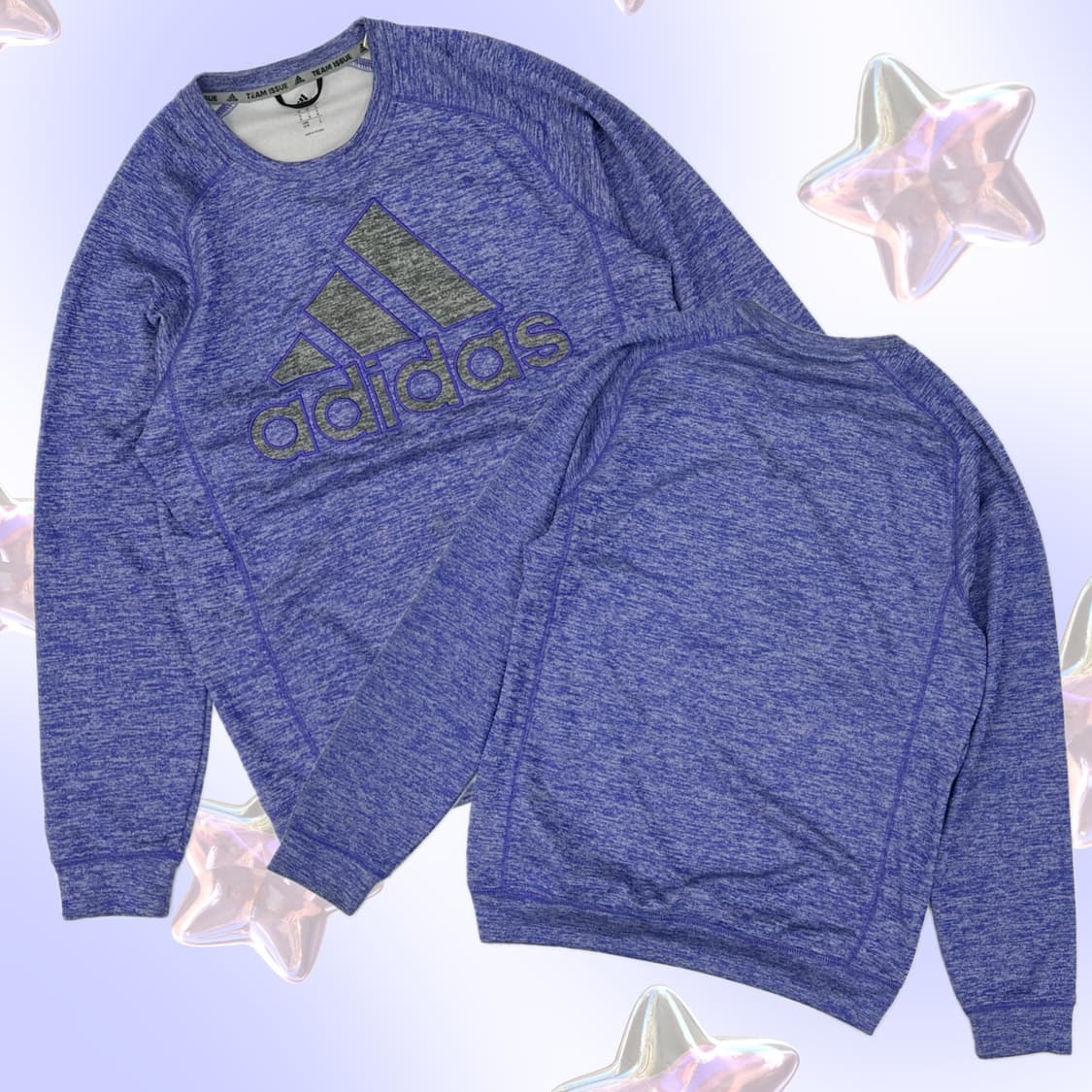 💜아디다스 빅로고 모자이크 맨투맨💜 기능성 스포티 루즈핏 빈티지 상품이미지1