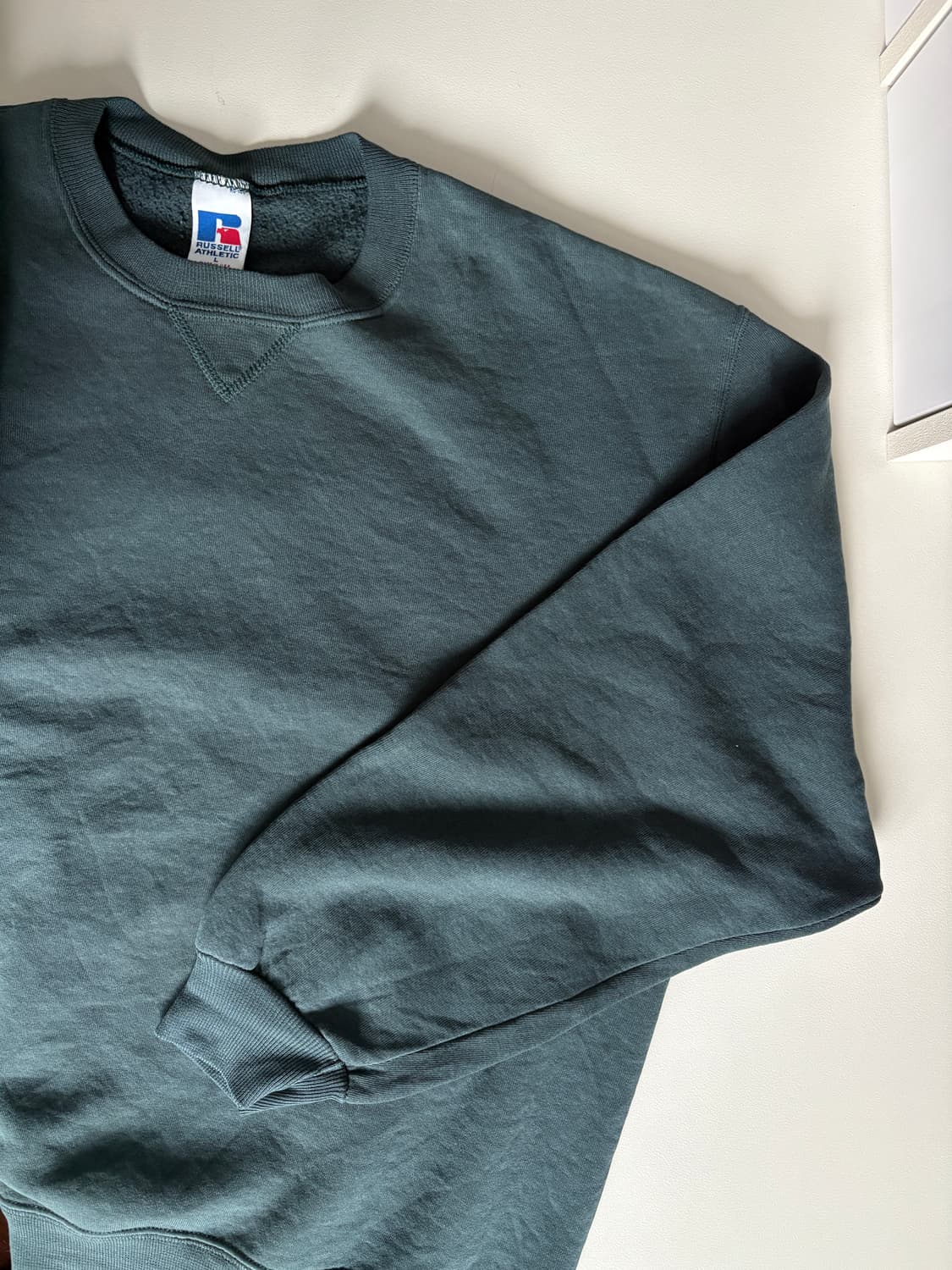 90s 미제 usa 러셀 스웻 맨투맨 다크 그린 L 라지사이즈 상품이미지4