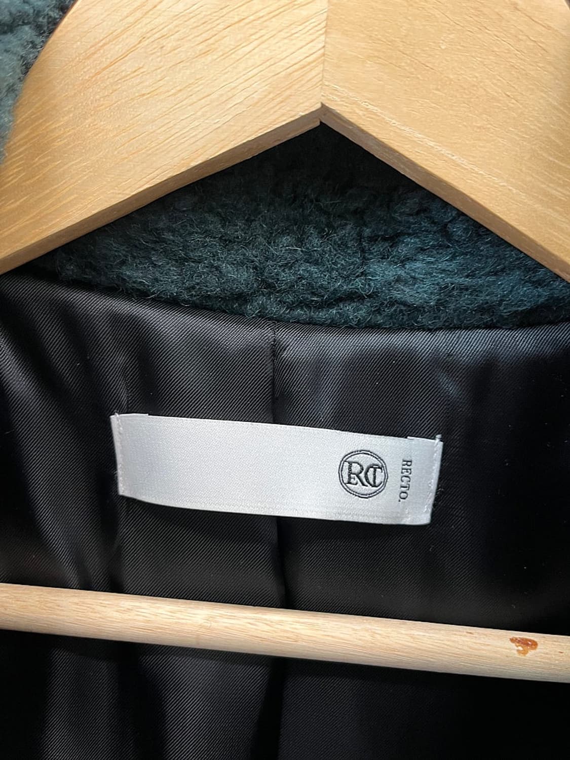 여) 렉토 딥그린 시어링코트  상품이미지3