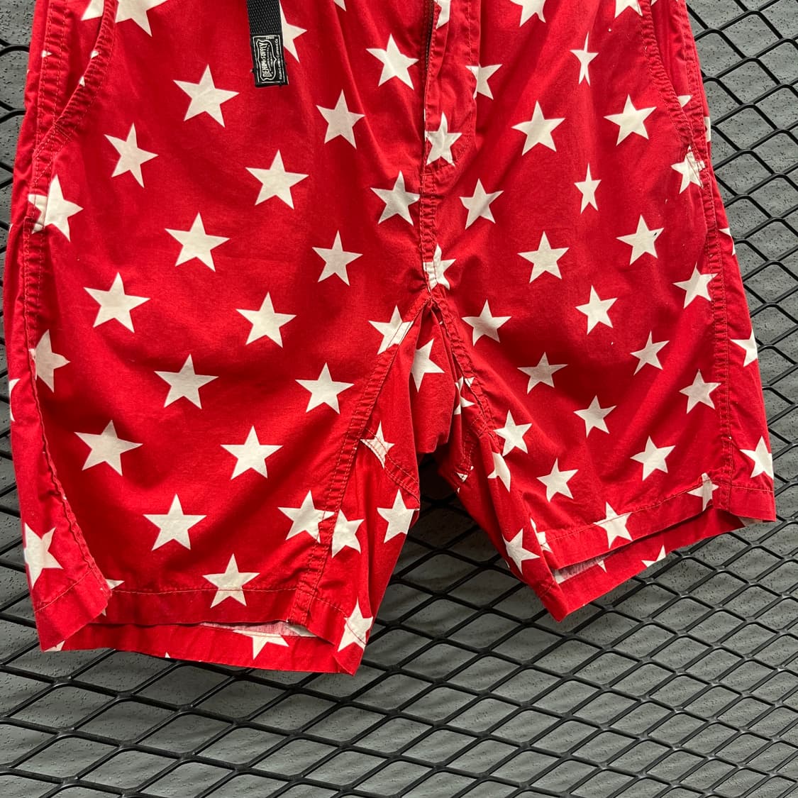 DENIM&SUPPLY 랄프로렌 팬츠 레드 별패턴 스트랩 버클 반바지 상품이미지5