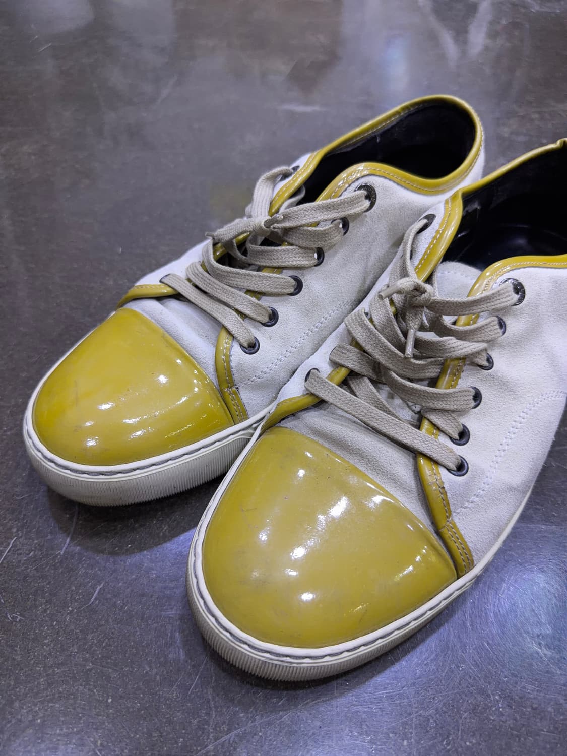 랑방 벨루어 스웨이드 베이지 애나멜 스니커즈 8 (270) 상품이미지3