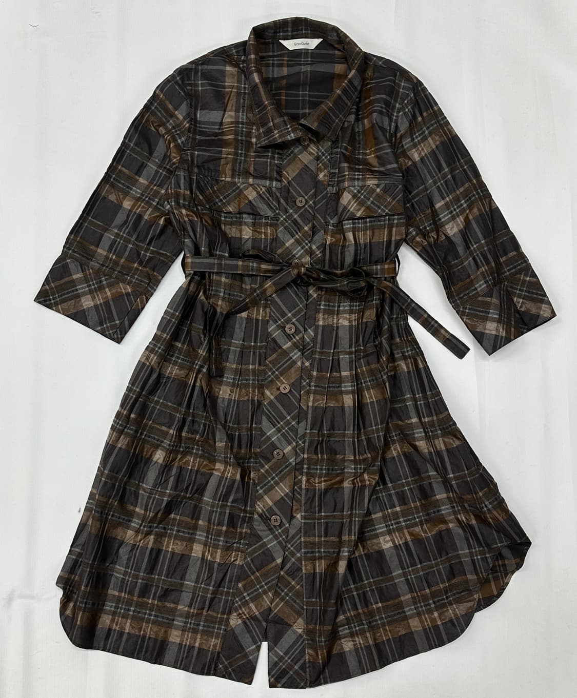 🤎하구미의 히피 코디세트🤎 원피스 롱 니트 브라운 그런지 오리엔탈 상품이미지5