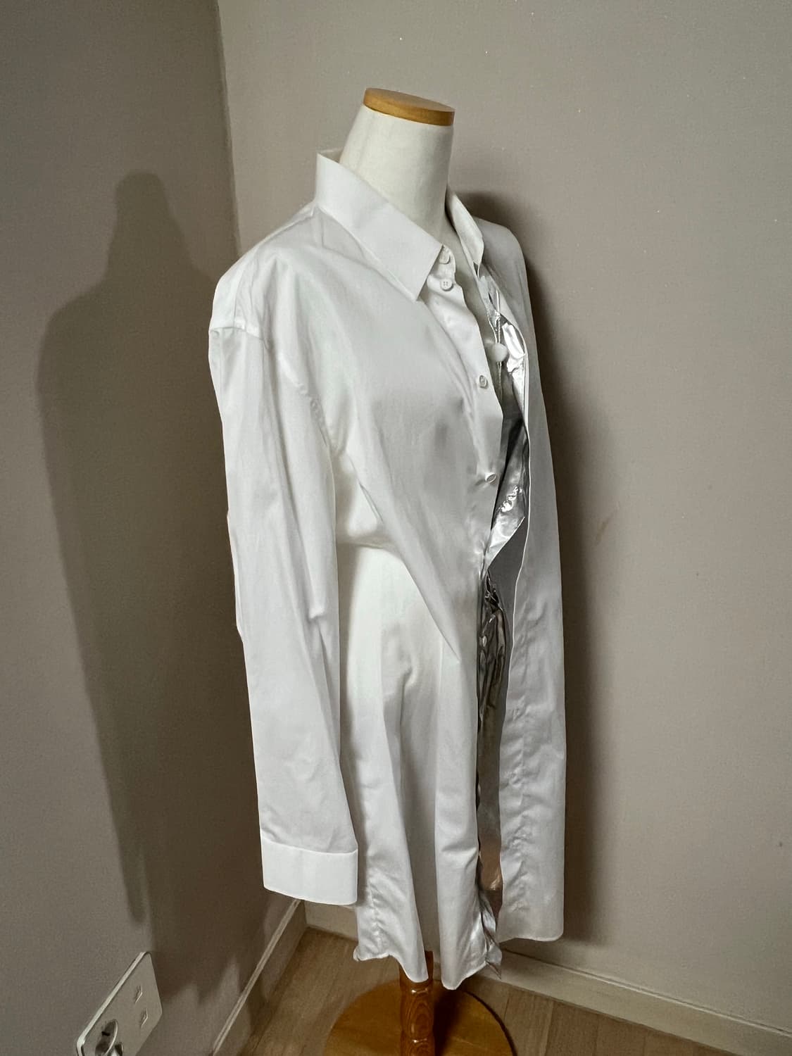 Maison Margiela 마르지엘라 호일 레이어드 셔츠 드레스 새상품 상품이미지2