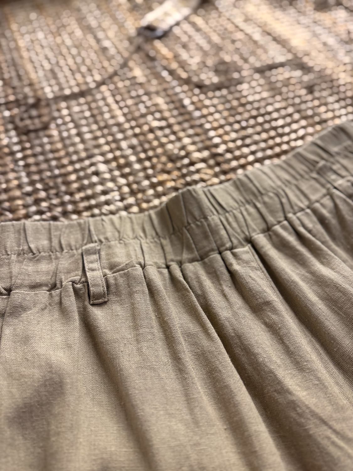 Linen Wood Button Short Pants 0126 상품이미지5