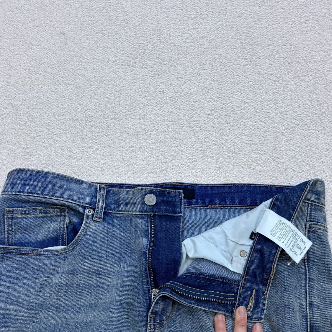 34 무신사스탠다드 빈티지 데님 팬츠 0317E 상품이미지5