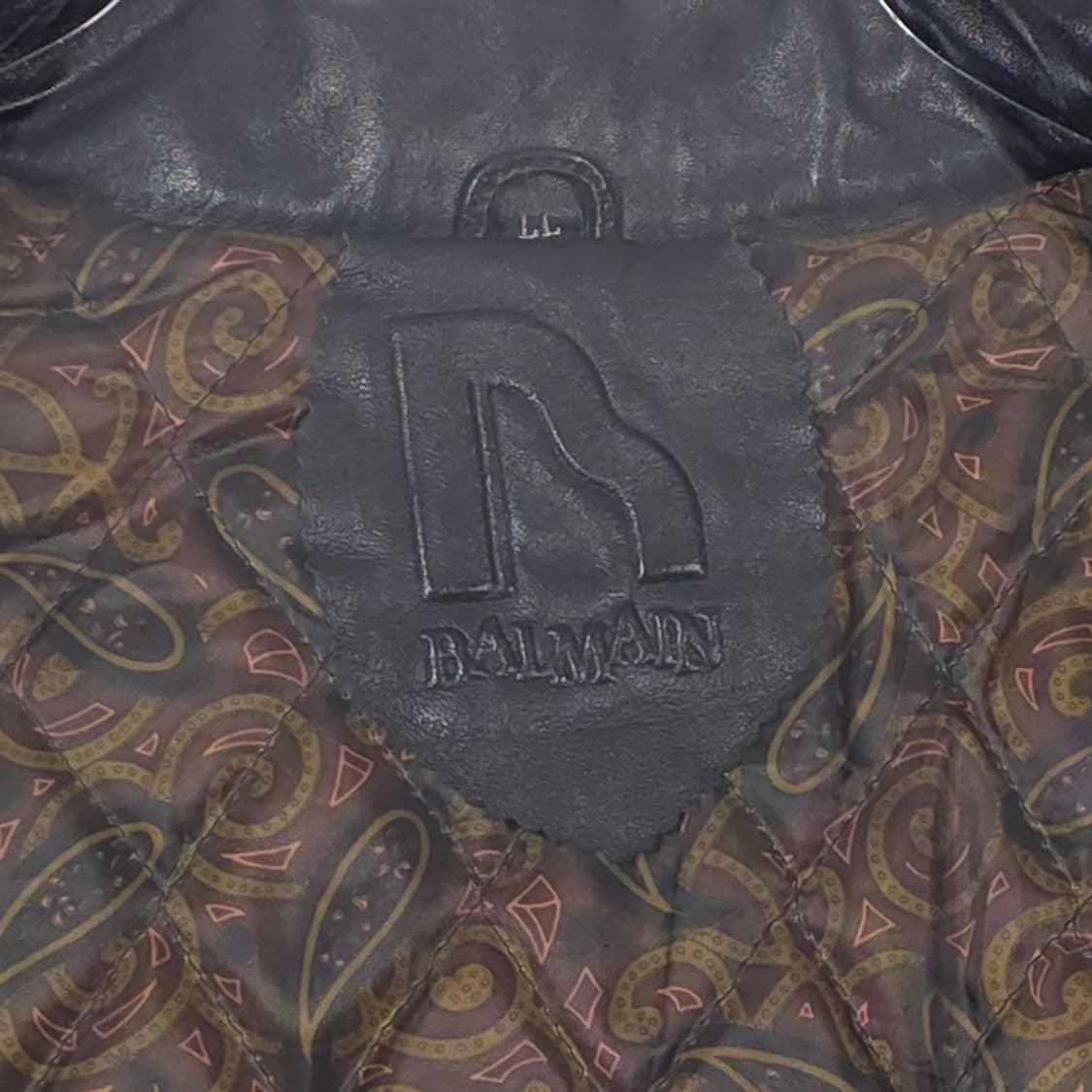 발망 올드스쿨 양가죽 엠보싱 후드 자켓 L 상품이미지6