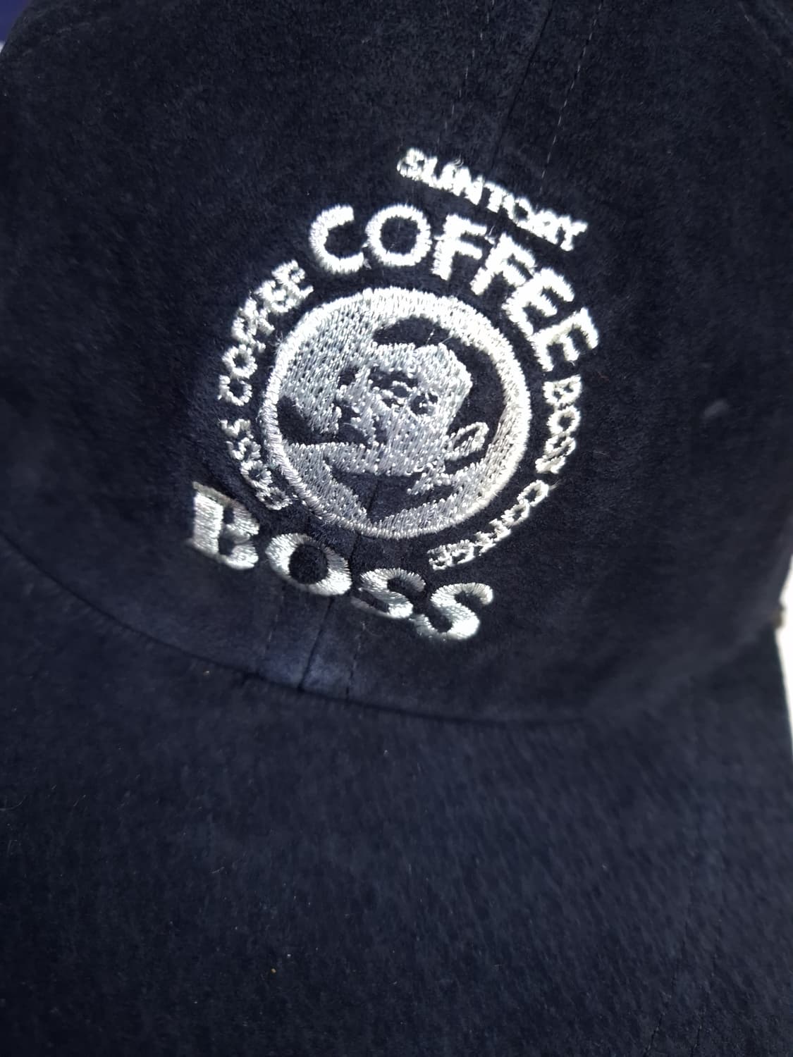 오리지날 90's 일본판 산토리보스커피 리얼스웨이드 볼캡 상품이미지3