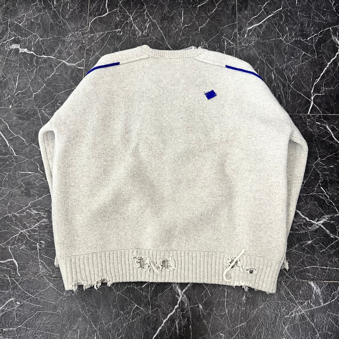 자라 X 아더에러 오버사이즈 니트 스웨터 그레이 상품이미지3