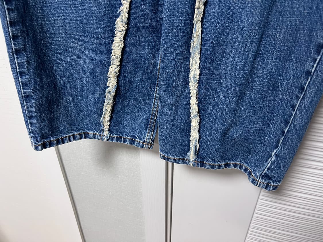 [0] Noun wave cut denim pants  상품이미지7