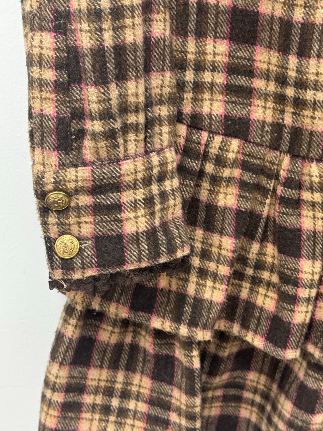 Tralala 트랄라라 딸기초코 체크 레이스 원피스 상품이미지3