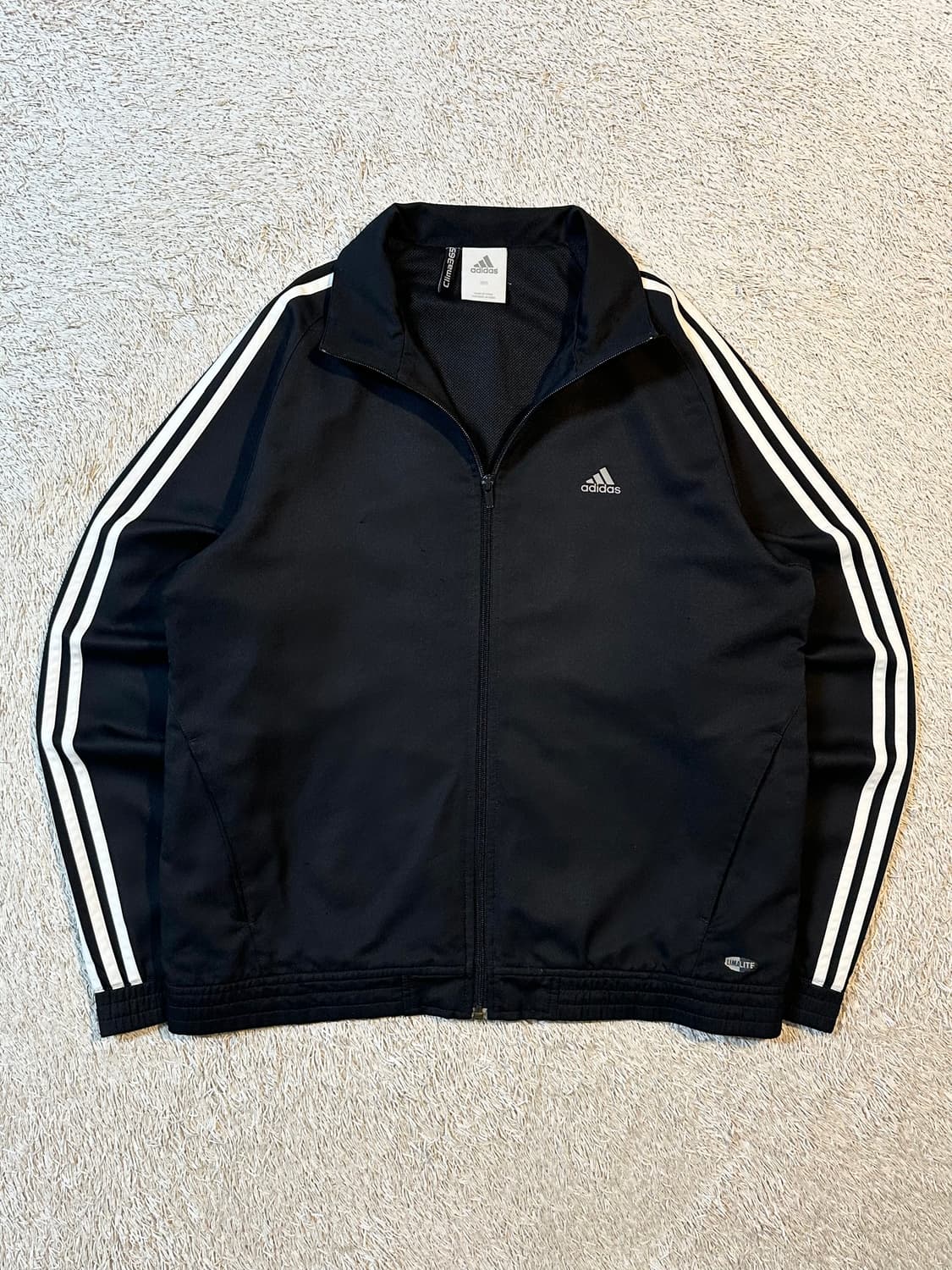 아디다스 ADIDAS 삼각로고 사이드라인 바람막이 자켓 블랙 상품이미지1