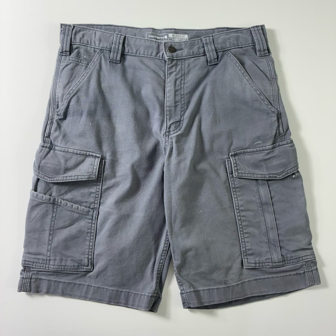 Carhartt  칼하트 워시드 그레이 카고 하프팬츠  상품이미지1