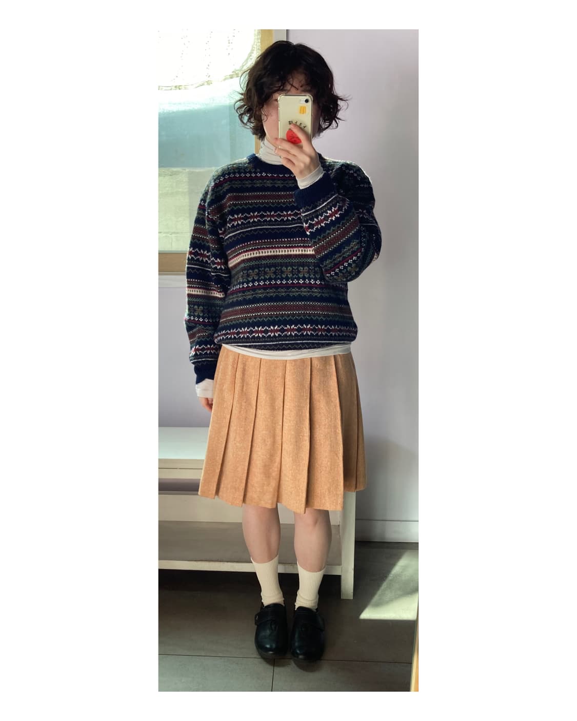 made in japan) 네이비 울니트 상품이미지5