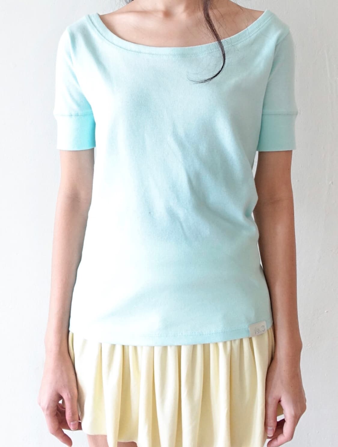 샵페어리 [fe.3] rib half top (mint) 상품이미지1