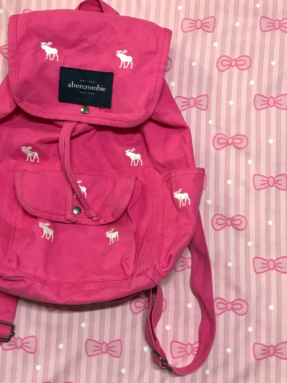아베크롬비 가방 핑크 백팩 상품이미지2