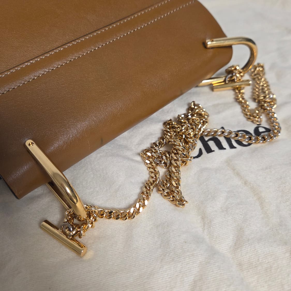 chloe 끌로에 정품 미디움 드류백 미듐 보헤미안 체인백 상품이미지3