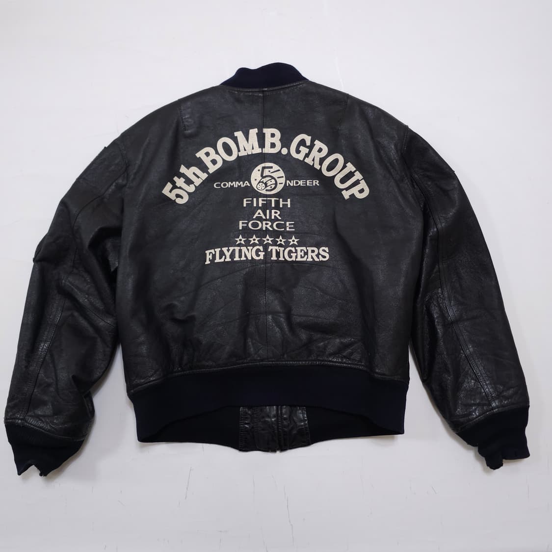 B-15C 미공군 리더파이터 레더 플라이트 자켓 상품이미지1