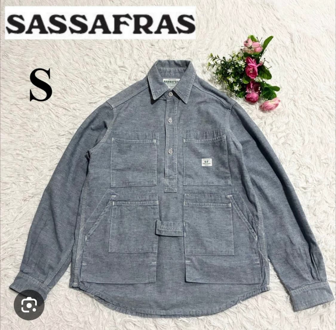 사사프라스 아노락 워크자켓 데님 S 상품이미지1