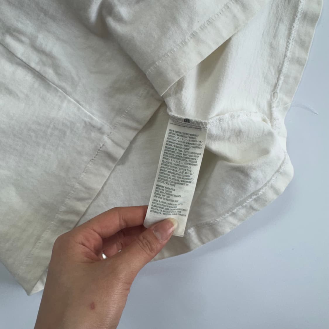 Abercrombie 아베크롬비 아치 로고 아이보리 반팔 상품이미지6