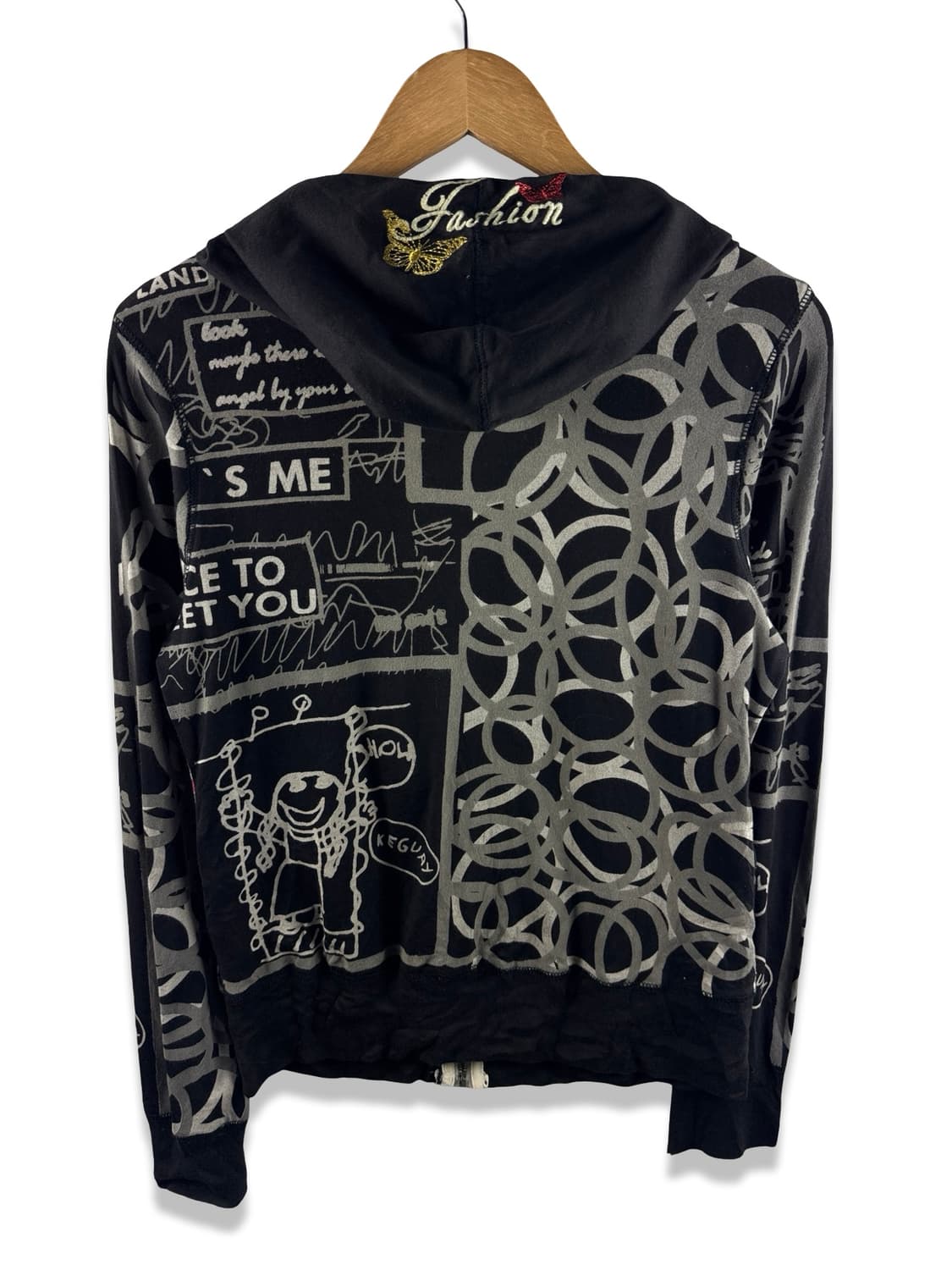 JPN 키치 스케치 그래픽 후드집업2719 상품이미지2