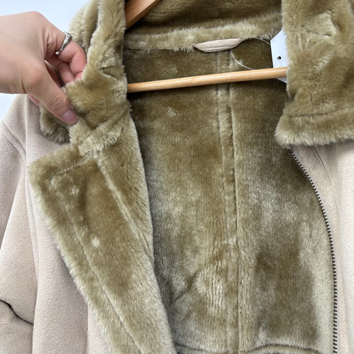 VAN 스웨이드 무스탕 퍼 자켓 남/M 상품이미지6